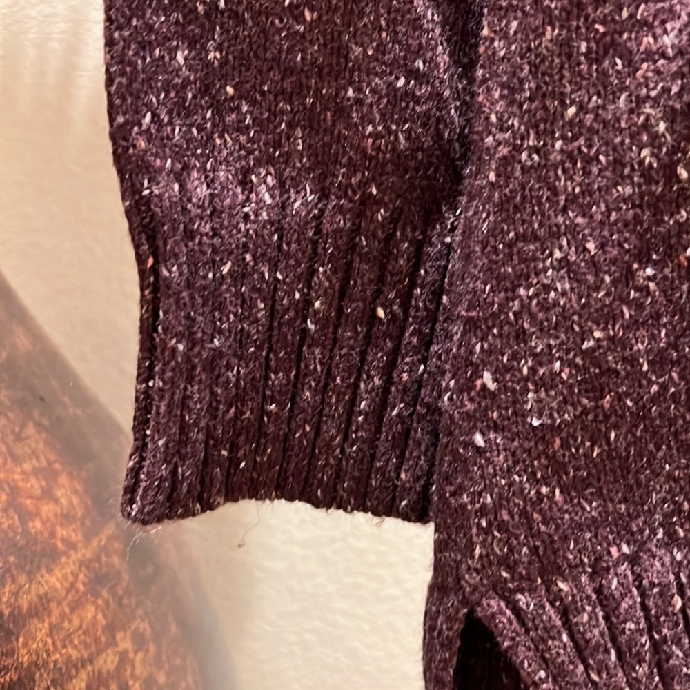 NWOT, “Natural Reflections”  XXL Sweater.  Color - Redish Brown. - Picture 3 of 6